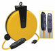 ExtensionCordReel Yellow 30ft 14AWG