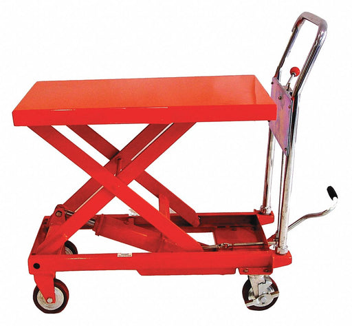 Scissor Lift Table 600 lb Cap. Mobile
