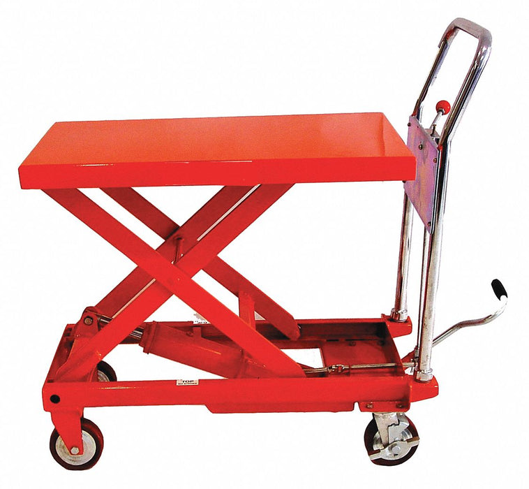 Scissor Lift Table 600 lb Cap. Mobile