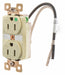Receptacle 2 Poles 3 Wires Ivory 0.5 HP