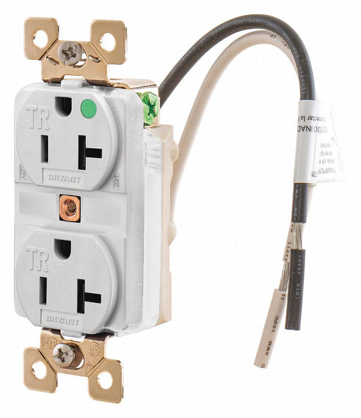Receptacle 2 Poles 3 Wires White 1.0 HP