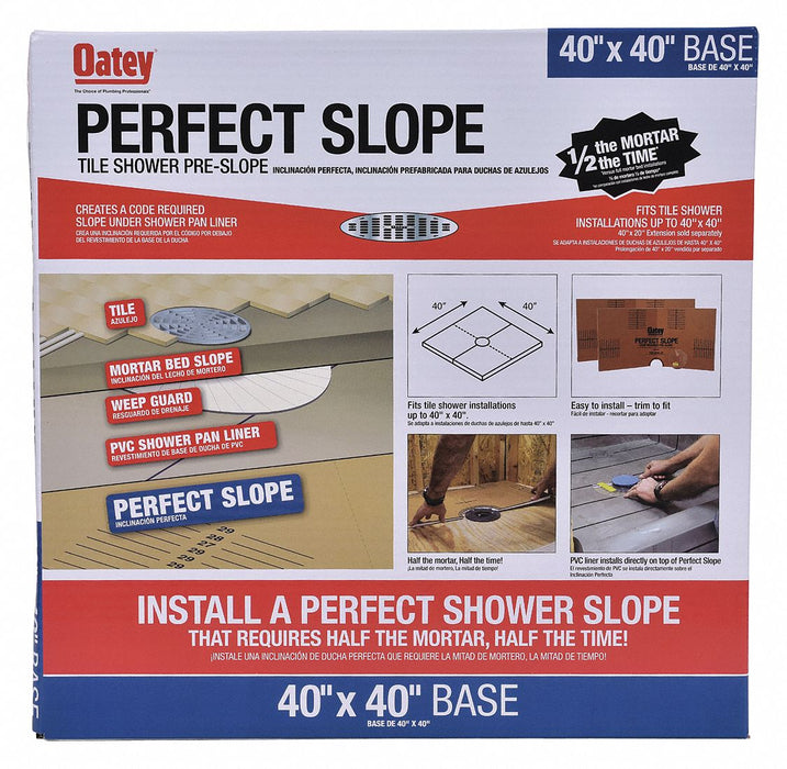 Pre-Slope Base Oatey Polystyrene