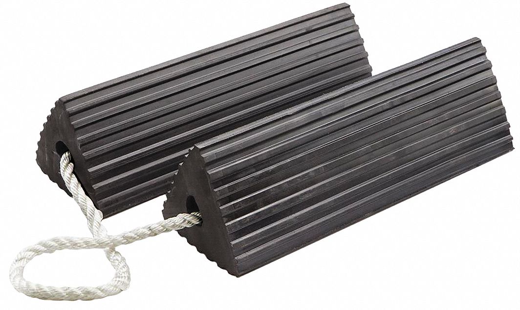 Wheel Chock 24 D 4-11/32 H 5 W Blk PR