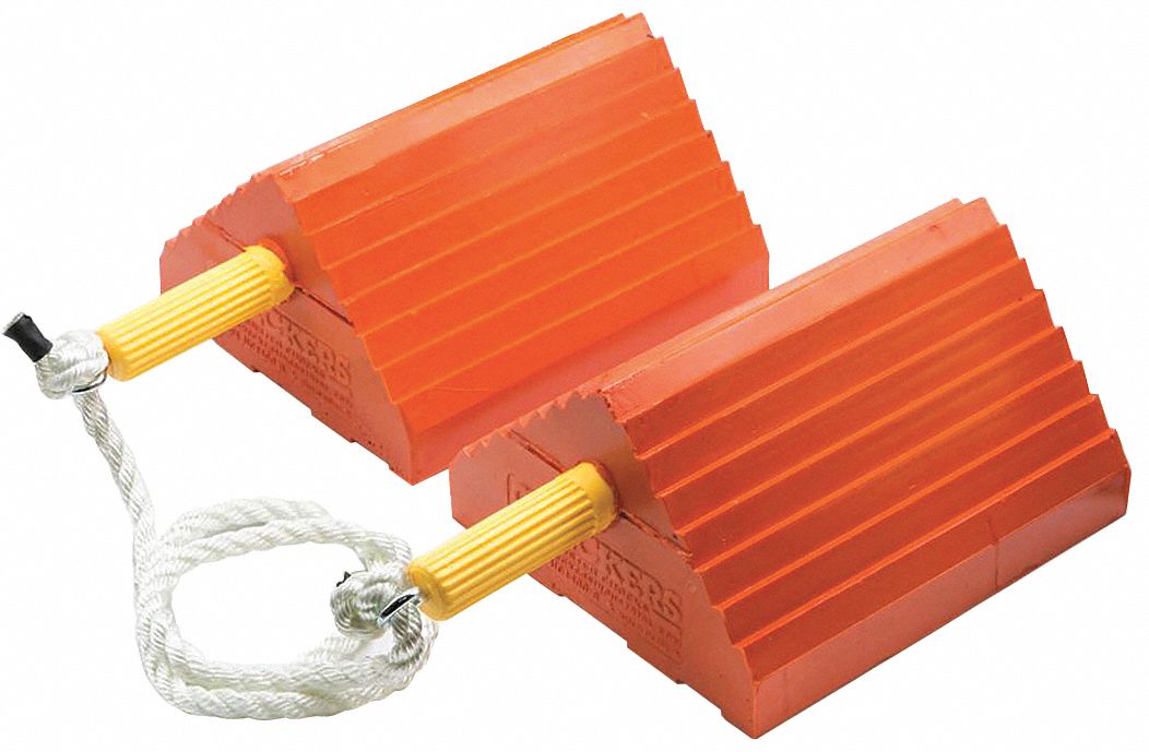 Wheel Chock 9 D 5 H 16 W Orange PR