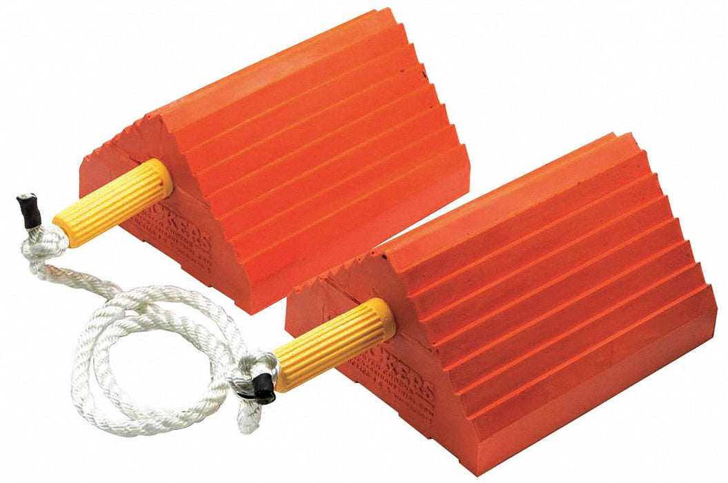 Wheel Chock 18 D 5 H 16 W Orange PR