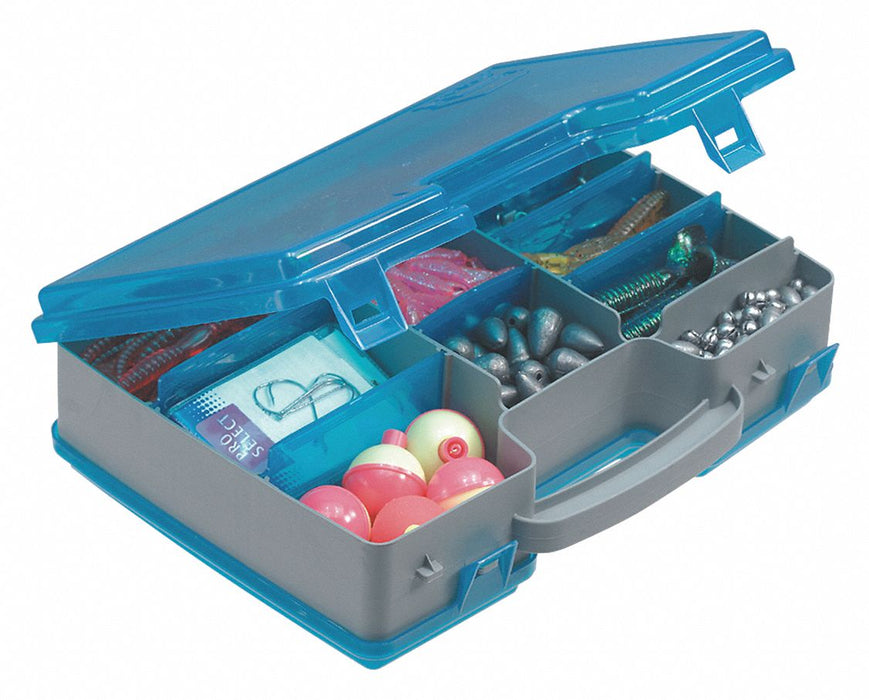 StorageBox 8.375inW 11.25inL Gray/Blue