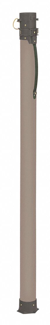 Protective Tube Case Lockable Tan