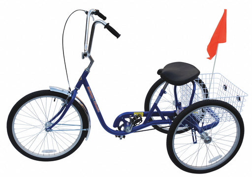 Tricycle 24 Wheel Blue 250 lb Cap.