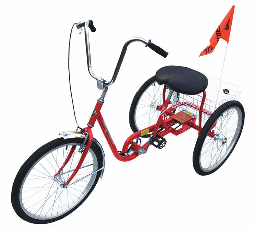Tricycle 24 Wheel Red 250 lb Cap.