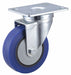 Plate Caster Swivel Rubber 5 3/16 H