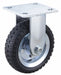 Plate Caster Rigid Rubber 7 1/4 H