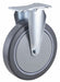 Plate Caster Rigid Rubber 7 3/16 H
