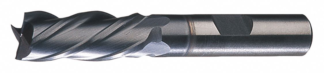 Sq. End Mill Single End HSS 1/4 