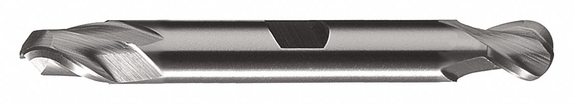 Ball End Mill Double End 3/16 HSS