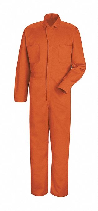 Orange Cotton Coveralls