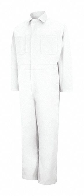 Mns Ls White Action Back Coverall