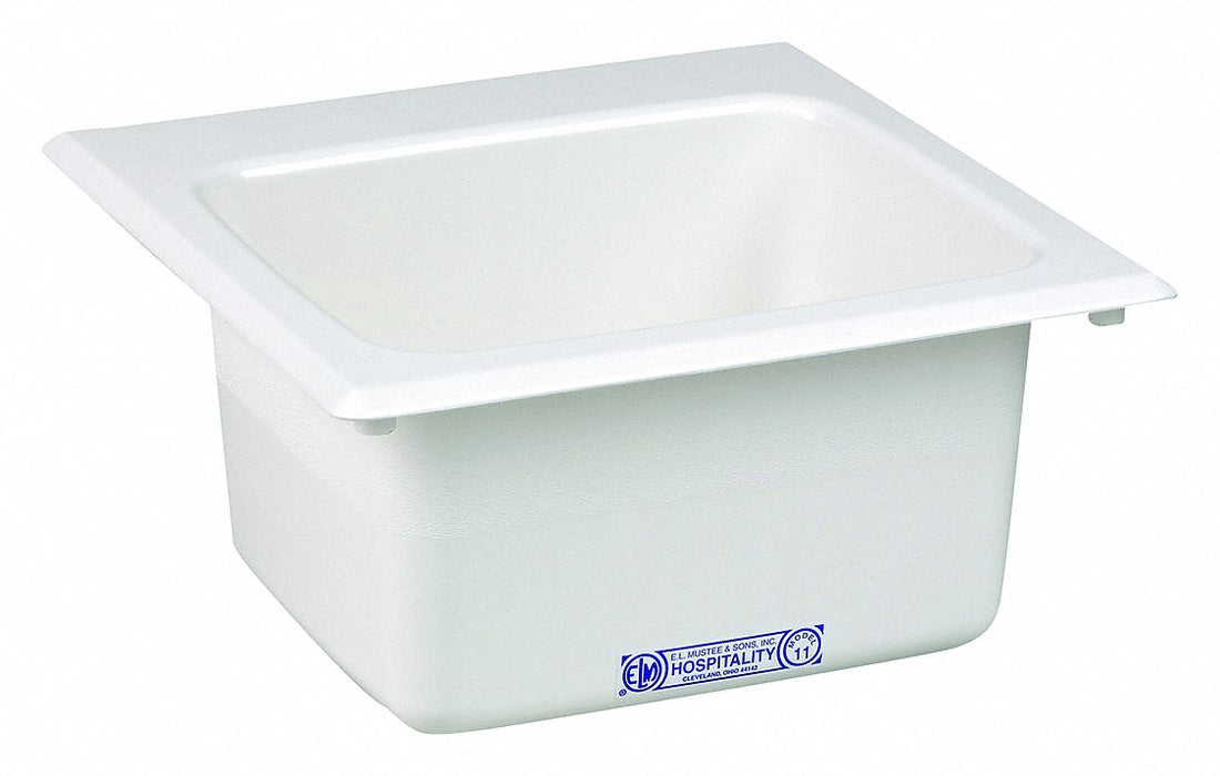 Bar Sink 15inx15in White