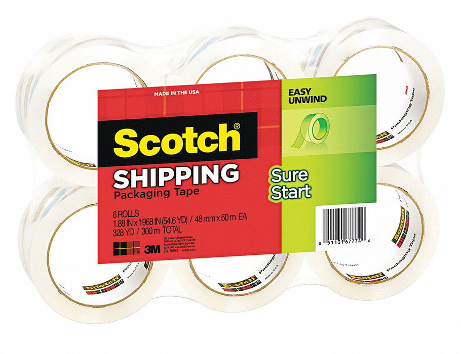 Packaging Tape 1.88 x 1968 in PK6