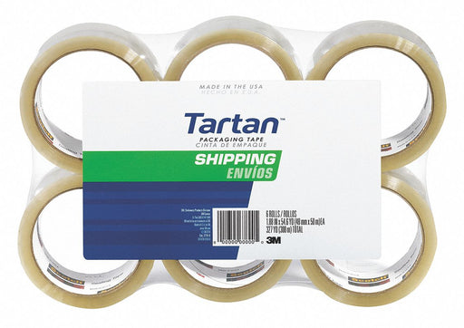 Packaging Tape Clear 2 in Wx55 ydL PK6