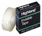 Invisible Tape Mending 0.75 in Wx36 yd L