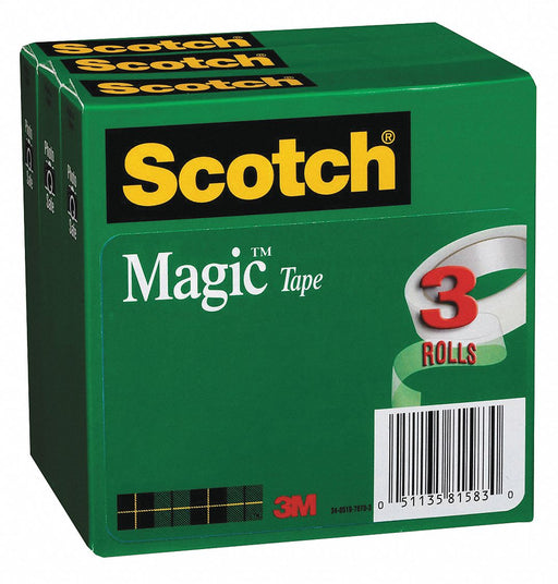 Office Tape 83 1/3 ft 3/4 in 2.3 mil PK3