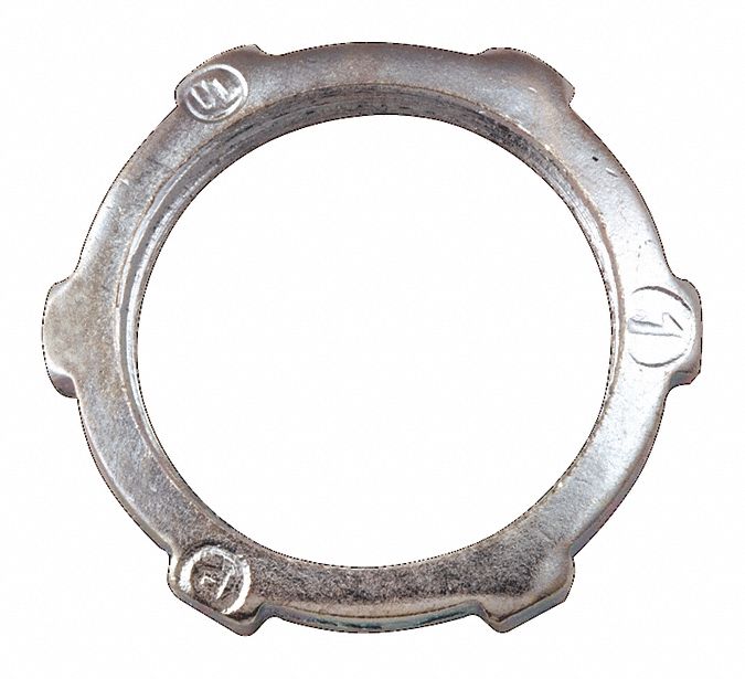 Locknut Steel Overall L 1/2 in