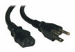 Power Cord 5-15P to C13 10A 18AWG 1ft