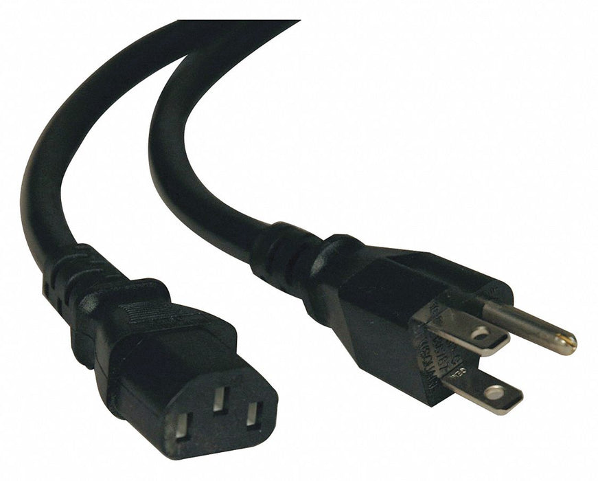 Power Cord 5-15P to C13 10A 18AWG 3ft