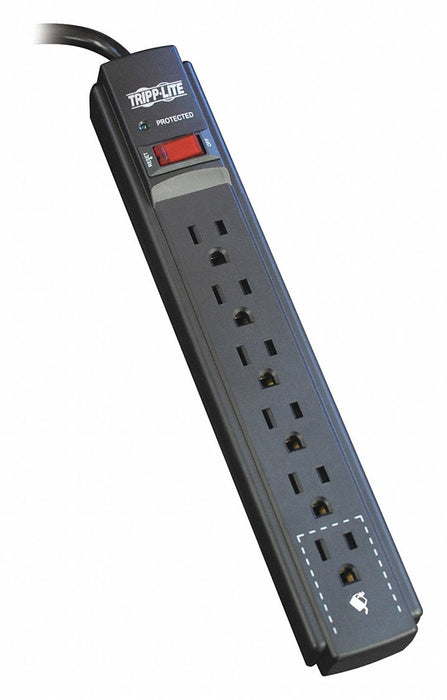 Surge 6 Outlet 15ft cord 790J Black