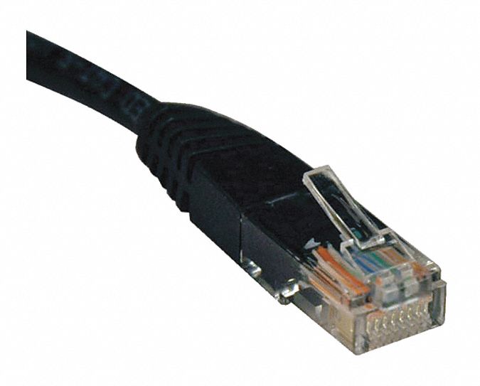 Cat5e Cable Molded RJ45 M/M Black 6ft