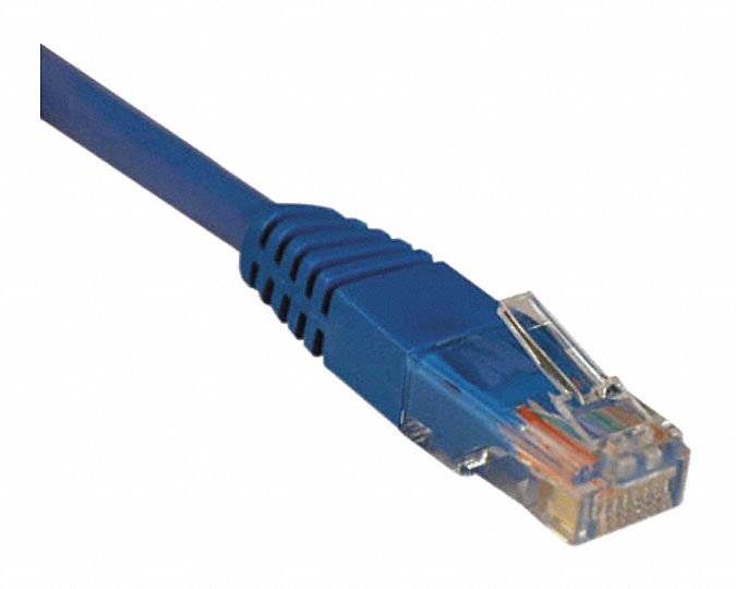Cat5e Cable Molded RJ45 M/M Blue 30ft