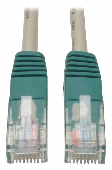 Cat5e Cable Molded Cross-over Gray 10ft