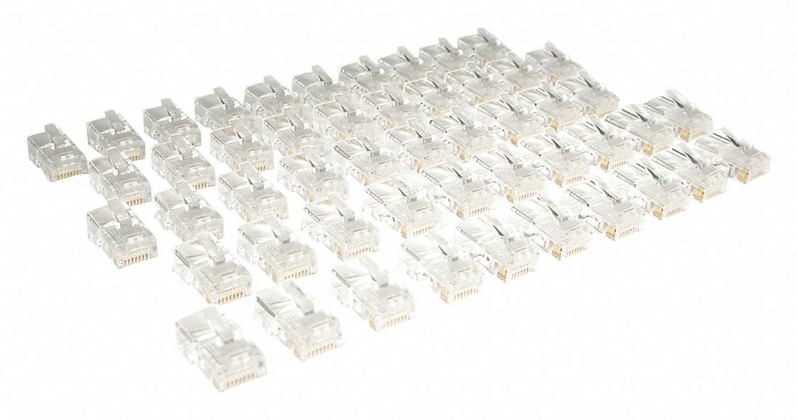 RJ45 Plug Stranded Cat5e 50pack