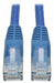 Cat6 Cable Snagless Molded M/M Blue 10ft