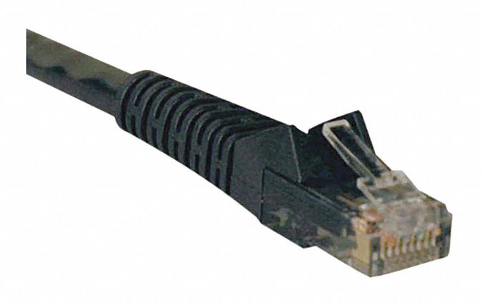 Cat6 Cable Snagless Molded Black 15ft