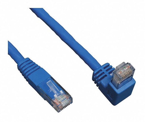 Cat6 Cable Right Angle RJ45 M/M Blue 5ft