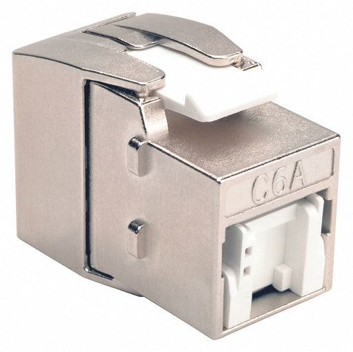Keystone Jack Shielded Cat6a Cat6a Gray