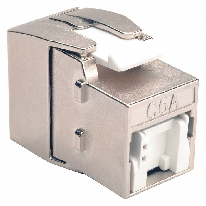 Keystone Jack Shielded Cat6a Cat6a Gray