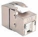 Keystone Jack Shielded Cat6a Cat6a Gray
