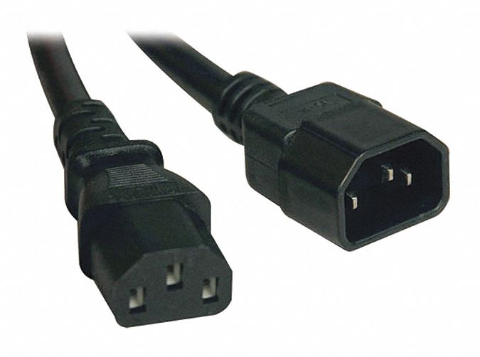 Power Cord C14 to C13 10A 18AWG 3ft