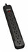 Power Strip 7-Outlet Black 12ft cord