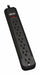 Power Strip 7-Outlet Black 25ft cord