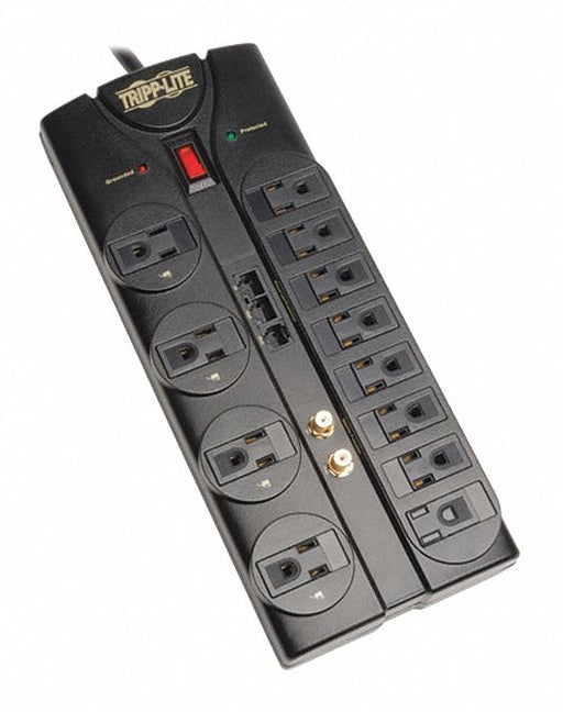 OutletStrip Black 10-1/4in 12Outlets