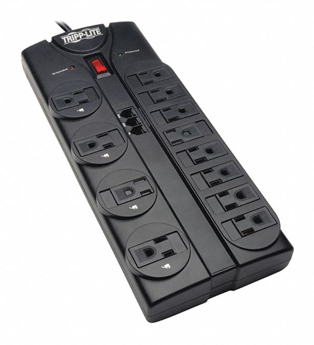Surge 12 Outlet 8ft cord 2160J Modem