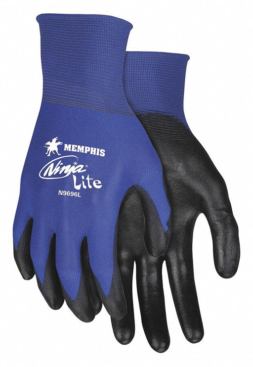 Gloves Work Medium Blue/Black PK12