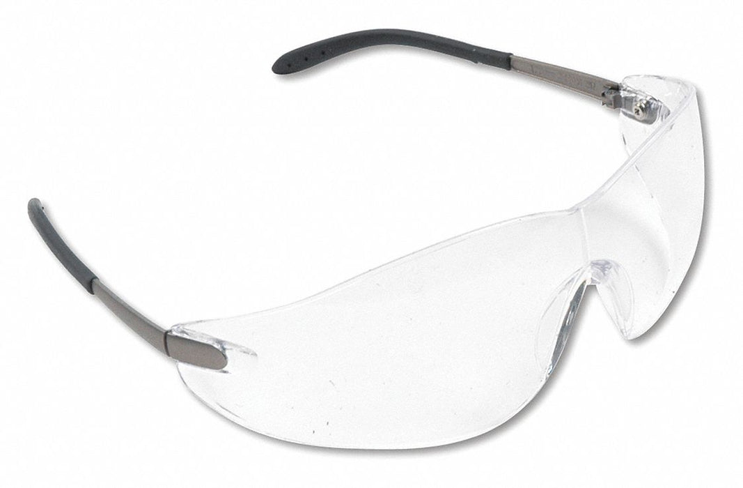 Safety Glasses Chrm Frame Clr Lens PK12