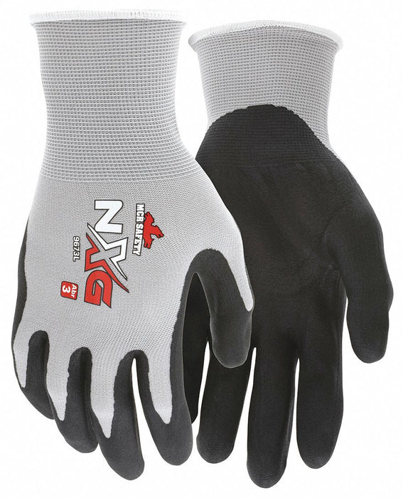 Gloves Coated Knit Medium Black PK12