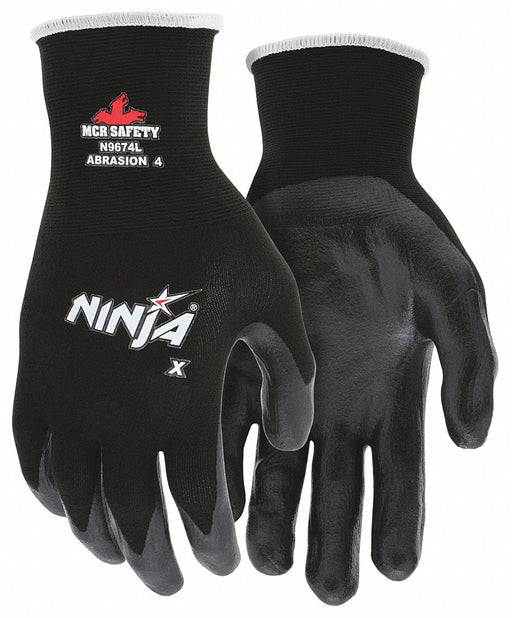 Glove Seamless Dipped Medium Blk PR