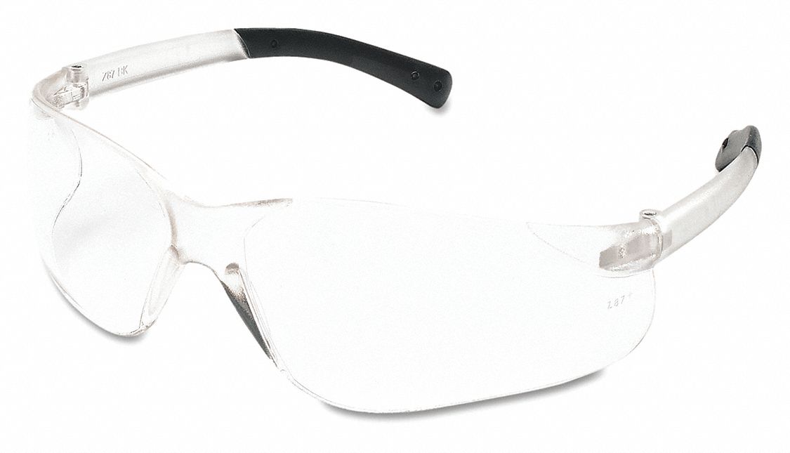 Safety Glasses Black Frame Clear Lens