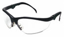 Safety Glasses Black Frame Clear Lens